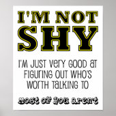 Worth talk met grappig Poster (Voorkant)