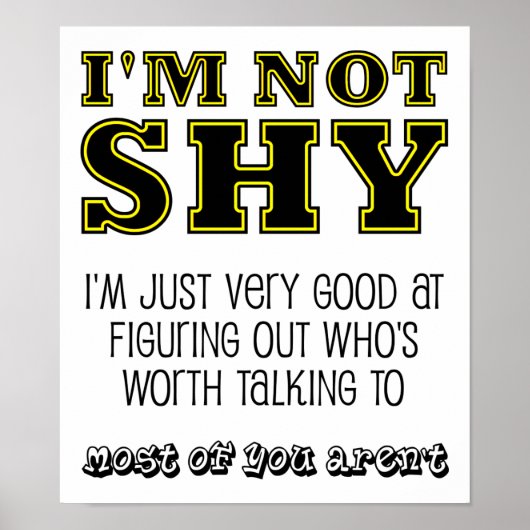 Worth talk met grappig Poster (Voorkant)