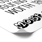 Worth talk met grappig Poster (Hoek)