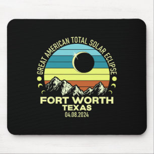 Worth Texas Totale Zonsverduistering 2024 Muismat
