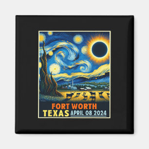 Worth Texas Totale Zonsverduistering 2024 Sterrenn Magneet