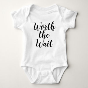 Worth The Wait Baby Announcement Romper