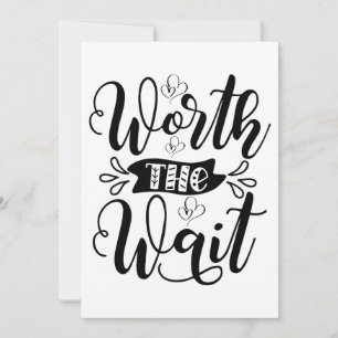 Worth the Wait Bodysuit, de moeite waard om te wac Feestdagenkaart