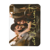 Worth the Wait Wedding Photo Script Modern Magneet (Verticaal)
