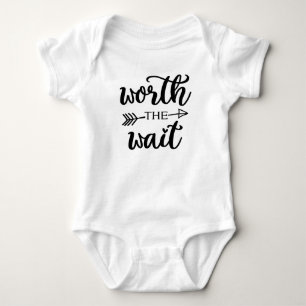 Worthe Wait Baby Baby Newborn Bodysuit