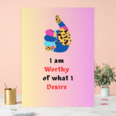 Worthy Acryl Bord (Huwelijk)