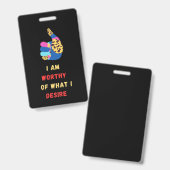 Worthy Badge (Front & Back)