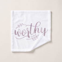 Worthy Boho Calligraphy Washandje