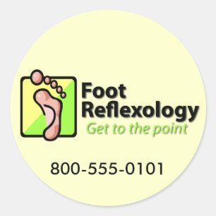 Wortreflexologie Ronde Sticker