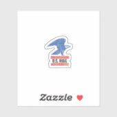 Wos US Mail Distress Postal Service Logo Sticker (Vel)
