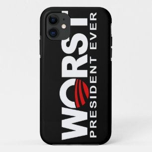 Wost President Ever - anti-Obama iPhone 11 Hoesje