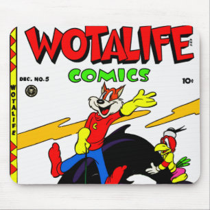 Wotalife Comics Mousepad uit 1940 Muismat