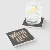Wotta Life Coasters Stenen Onderzetter (Zijkant)
