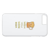 Wou dat je bier grappig ontwerp was Case-Mate iPhone case (Achterkant (Horizontaal))