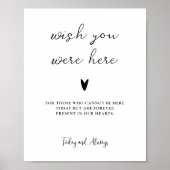 Wou dat je hier was in liefdevolle herinnering mod poster (Voorkant)