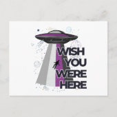 "Wou dat je hier was" UFO Briefkaart (Voorkant)