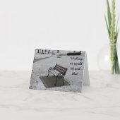 Wou dat we konden zitten en chatten feestdagen kaart (Voorkant)