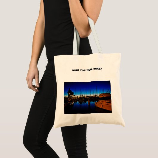 Wou je hier zijn? tote bag (Voorkant (product))