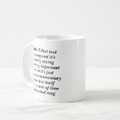 wouah cette tasse parle elle-même et il est (Devant gauche)