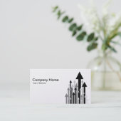 Woud van pijlen II - zwart en wit (Platinum) Visitekaartje (Staand voorkant)