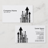 Woud van pijlen II - zwart en wit Visitekaartje (Voorkant / Achterkant)