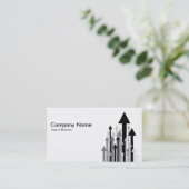 Woud van pijlen II - zwart en wit Visitekaartje (Staand voorkant)