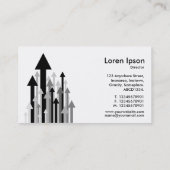 Woud van pijlen II - zwart en wit Visitekaartje (Achterkant)