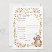 Woues d'ours Woodland pour la carte de jeu Baby sh (Devant)