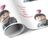 Would You Be My Valentine? Cadeaupapier (Rol Hoek)