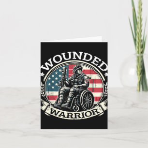 Wounded Warrior American Hero Veteran Military Cup Kaart
