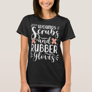 Wounds Slangen Rubberhandschoenen Wondverzorger RN T-shirt