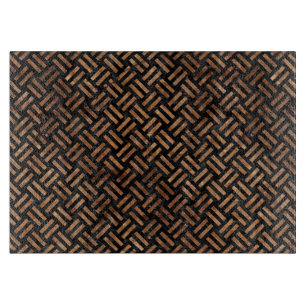 WOVEN2 ZWARTE MARBLE & BROWN STONE SNIJPLANK