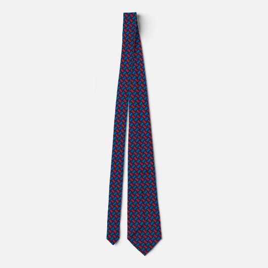 Woven Blue Raspberry Stropdas (Achterkant)