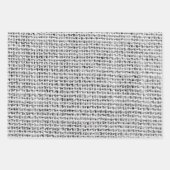 Woven Burlap Gift Wrap - Rustic Burlap Pattern Inpakpapier Vel (Voorkant 2)