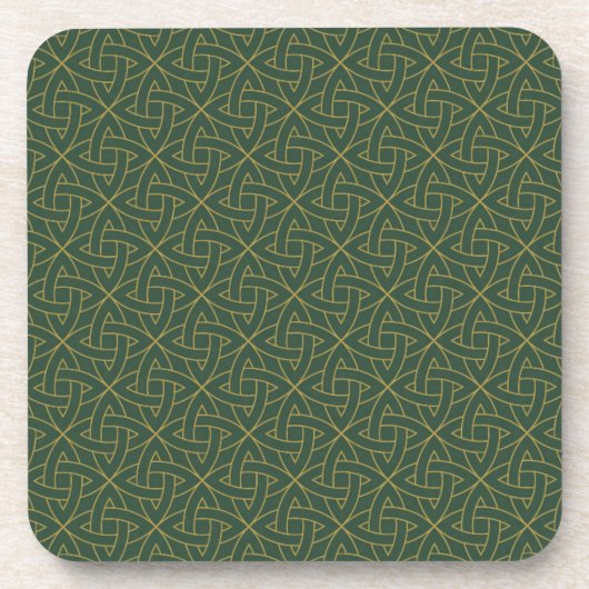 Woven Celtic Knot Pattern Bier Onderzetter (Voorkant)