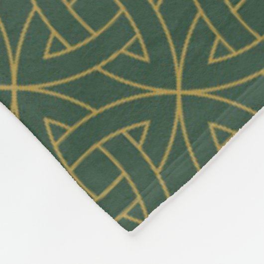 Woven Celtic Knot Pattern Fleece Deken (Hoek)