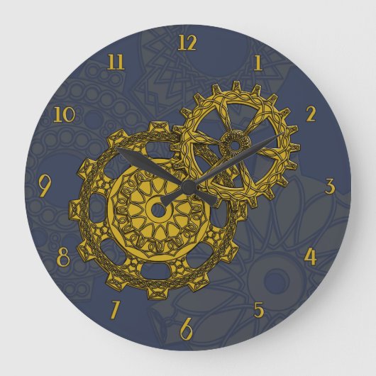 Woven Clockwork Clock Grote Klok (Voorkant)