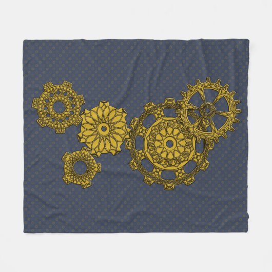 Woven Clockwork Fleece Blanket (Voorkant (Horizontaal))