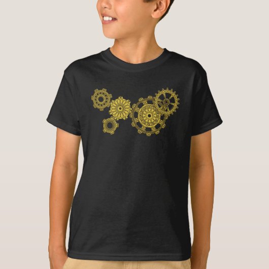 Woven Clockwork Kind en Baby Donker Shirt (Voorkant)