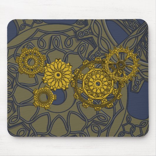 Woven Clockwork Mousepad Muismat (Voorkant)