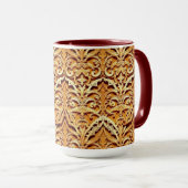 Woven Islamic Motif Mug | Tactile Earth Tones (Devant droit)