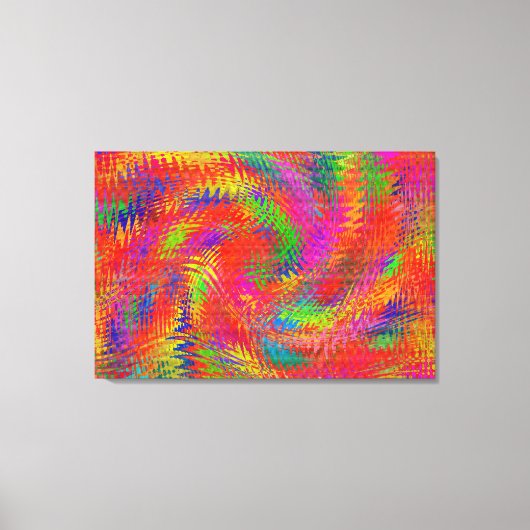 Woven Rainbow Triptych Canvas Afdruk (Voorkant)