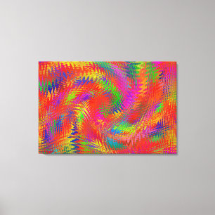 Woven Rainbow Triptych Canvas Afdruk