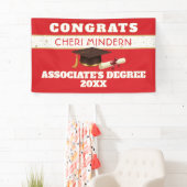 Wow! Bannière de remise des diplômes de licence pr (En situation)