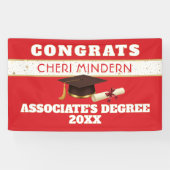 Wow! Bannière de remise des diplômes de licence pr (Horizontal)
