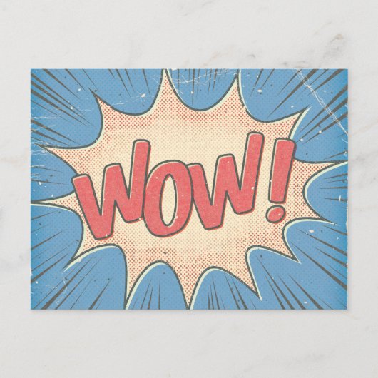 Wow! Briefkaart (Voorkant)