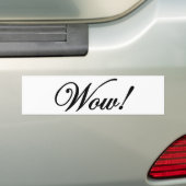 Wow! Bumpersticker (Op auto)
