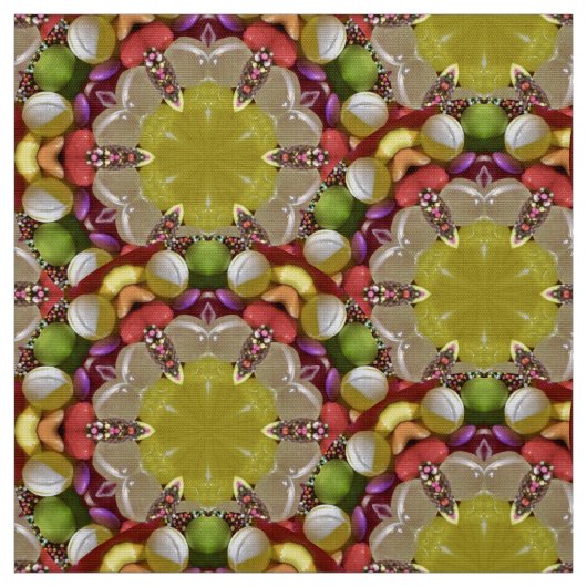 WOW ~EASTER SNOEP! ~ Geel groen wit rood ~ Stof (Swatch)