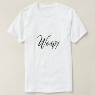 Wow Gedrukt Modern Wit Mannen Tshirts