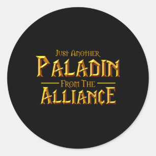 Wow gewoon weer een Paladin van de Alliance Gaming Ronde Sticker